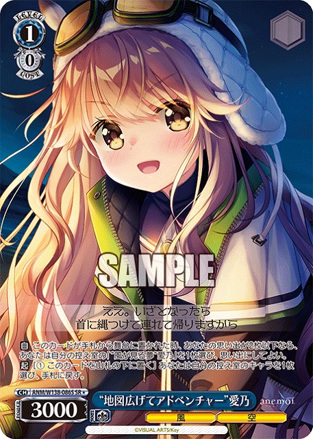 “地図広げてアドベンチャー”愛乃 (SR) 【ANM/W138-086SR】